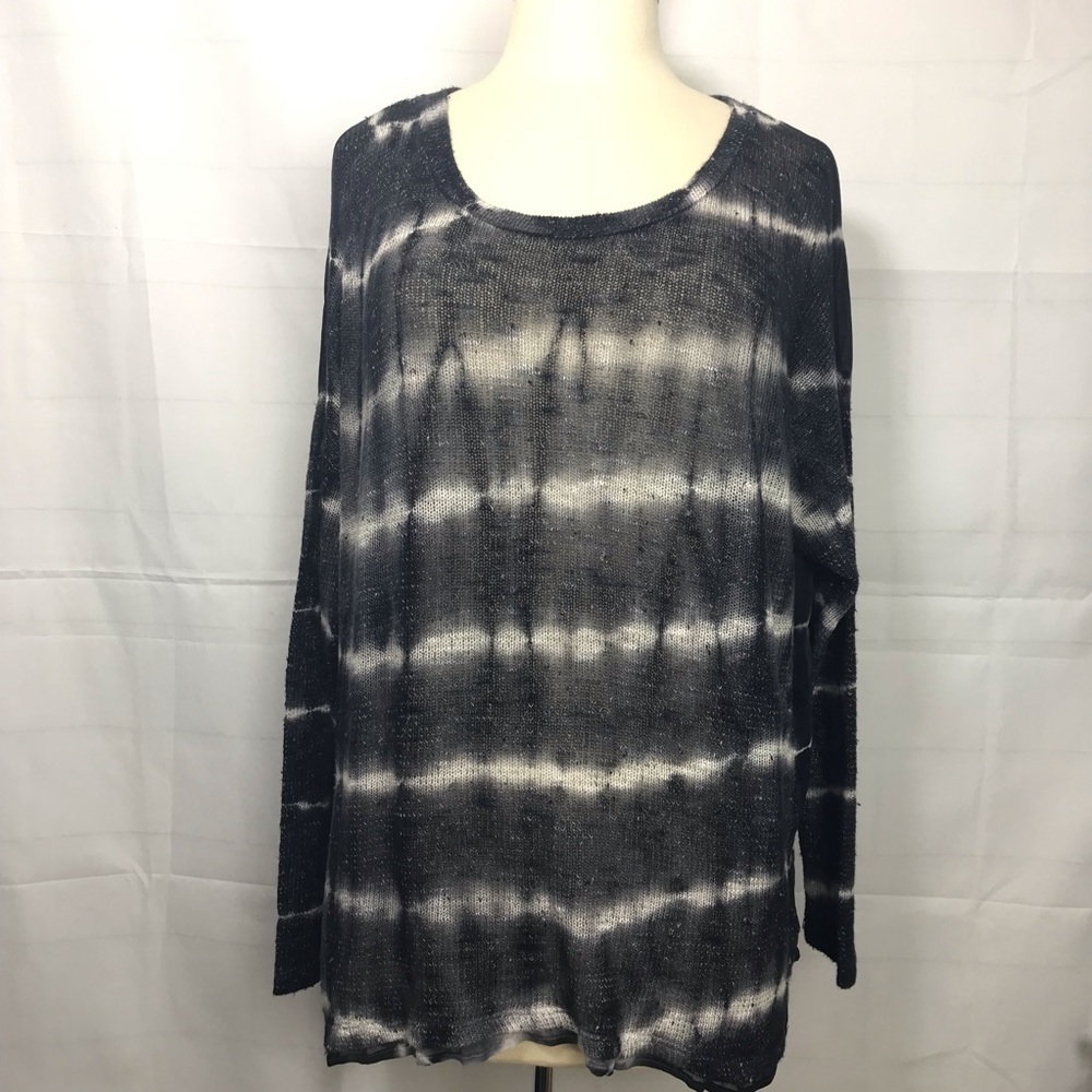Young fabulous & Broke tie dye Open Back Shirt M